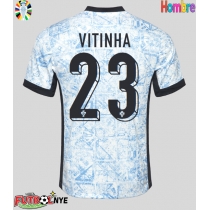 Camiseta Portugal Vitinha #23 Visitante Equipación Eurocopa 2024 manga corta